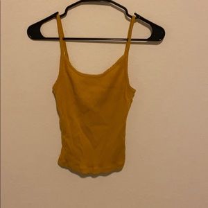 Ribbed spaghetti strap top